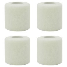 ELVEO 無乳膠低過敏保齡球提拉膠帶, 白色, 4個