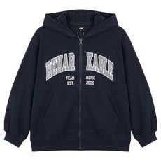 제이씨비 주니어용 레터링 나염 후드집업 U501