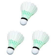 Sodam Mall 閃亮 LED 羽毛球, 綠色, 1入, 3個