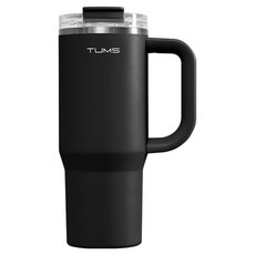 TUMS 翻蓋吸管大容量水壺, 1個, 900ml, 黑色