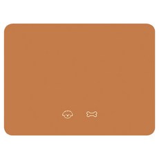 데이소이 반려동물 심플 아이콘 식기매트 L, 04 강아지 브라운 사각형, 1개