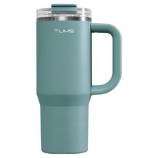TUMS 翻蓋吸管大容量水壺, 1個, 900ml, 薄荷綠