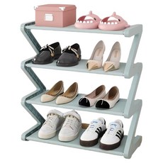 Otem 4層鞋架, 淺藍色, 1個