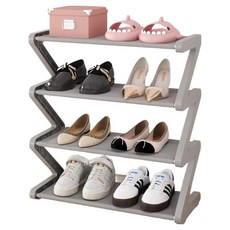 오템 신발 정리대 4단, 라이트 그레이, 1개