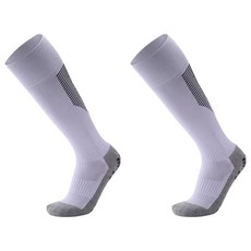 ELVEO 長筒防滑運動襪 2雙組, 1套, 白色