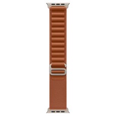 Apple 정품 2025 애플워치 알파인 루프, 49mm, Large, 테라 코타/내추럴 티타늄