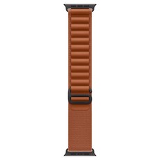 Apple 정품 2025 애플워치 알파인 루프, 49mm, Medium, 테라 코타/블랙 티타늄