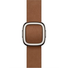 Apple 정품 2025 애플워치 모던 버클, 카라멜, 1개, 42mm, Small