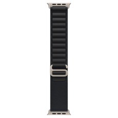 Apple 정품 2025 애플워치 알파인 루프, 블랙/내추럴 티타늄, 1개, 49mm, Small