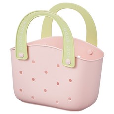 THE ZAKKA 粉彩手提瀝水沐浴籃, 粉紅色