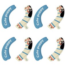 THE ZAKKA 動物造型馬桶蓋提把墊 2件組 4入組, 藍色