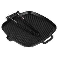 Invicta Stoves 鑄鐵折疊把手方形烤盤, 1個, 25.5cm