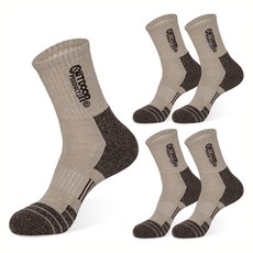 아웃도어프로덕츠 하이킹 중목 양말 5켤레, 베이지, 5개