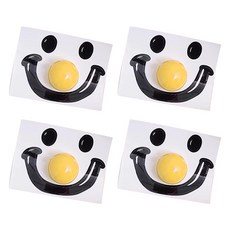 더자카 스마일 삐에로 변기 손잡이 4p, 옐로