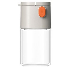 雙出口密封防潮定量健康調味料鹽罐 白色, 1個, 180ml