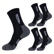 아웃도어프로덕츠 하이킹 중목 양말 5켤레, 블랙, 5개