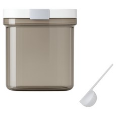 Houder 掀蓋磁勺奶粉罐 1.3L, 1個, 茶色