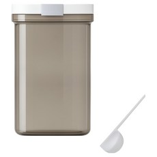 Houder 掀蓋磁勺奶粉罐 1.8L, 1個, 茶色