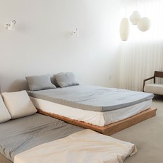 라떼크림 마일드 바닥토퍼, 라이트그레이, 8cm