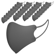 아에르 윤곽 비말차단 마스크 대형 KFAD, 그레이, 50개, 1개입