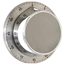 Iwooa Stylene 類比磁吸料理計時器, 銀色, 1個