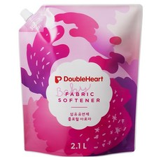 DoubleHeart 嬰幼兒衣物柔軟精 花香補充包, 2.1L, 1個