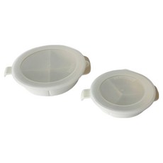 Needlock All-in-one 3格 + 4格套組 附蓋分格盤, 象牙白, 1組