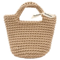 MystiKotita DIY Simple is Tote Latte 鉤針編織包組合包, 經典拿鐵, 1個