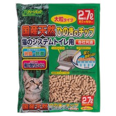 Clean one 檜木除臭過濾貓砂 大顆粒, 檜木香, 1包, 2.7L