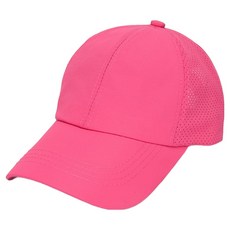 D'STIFF 女款運動戶外跑步帽, 1個, 亮粉色
