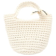 MystiKotita DIY Simple is Tote Latte 鉤針編織包組合包, 奶油拿鐵, 1個