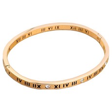 First River 簡約時尚手鍊 玫瑰金 4mm, 1個