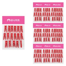 Uniart 1200 小木夾 17入, 紅色, 10個