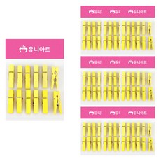 Uniart 1200 木夾 中 10入, 10個, 黃色