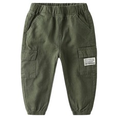 JOYMULTI 兒童Cargo基本款鬆緊束口褲