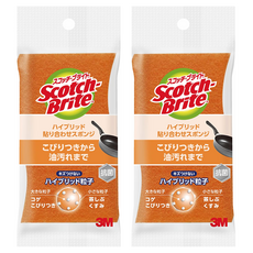 3M Scotch-Brite 日系3層海綿菜瓜布 混合層壓, 橘色, 2個裝, 1個