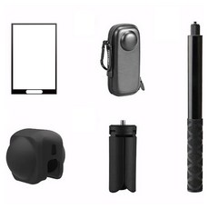 SPACE SHIELD Insta360 X5 相容運動相機自拍 Vlog 固定座三腳架配件 5件組, 1套, 單一商品