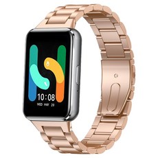 LIAMONT Galaxy Fit3 五珠金屬錶帶, 玫瑰金, 1個