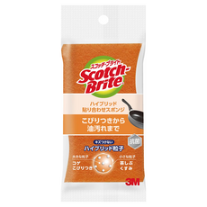 3M Scotch-Brite 百利 日系3層海綿菜瓜布 混合層壓, 橘色, 1入, 1包