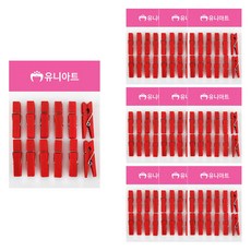 Uniart 1200 木夾 中 10入, 10個, 紅色