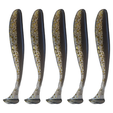 실버캐스트 패들테일 소프트 쉐드웜 SVPSW0825A 5p, 블랙펄, 1개, 20g