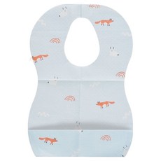 LITTLE CLOUD 一次性防水圍兜, 兔子和狐狸, 20件, 1個