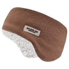 Disteaf 女士冬季羊毛雙層保暖耳罩, 1個, 杏仁卡其