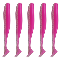 실버캐스트 패들테일 소프트 쉐드웜 SVPSW0825A 5p, 핑크펄, 1개, 30g