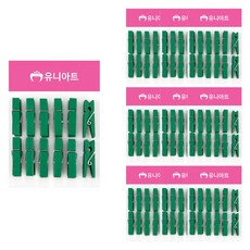 Uniart 1200 木夾 中 10入, 10個, 綠色