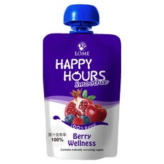 HAPPY HOURS 生機纖果飲 蘋果 + 紅石榴 + 覆盆莓 + 藍莓, 1包, 100g
