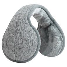 디스티프 가벼운 스포츠 니트 방한 접이식 귀마개, 회색, 1개