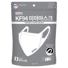 미마 보건용 마스크 소형 S KF94, 화이트, 1개, 10개입