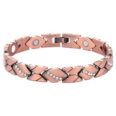 First River 簡約健康手環 青銅色 深紅帶白點, 1個