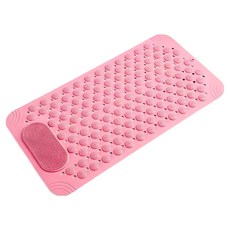 홈다움 라이브 풋브러쉬 미끄럼방지 안전 지압매트 69 x 36 cm, 핑크, 1개